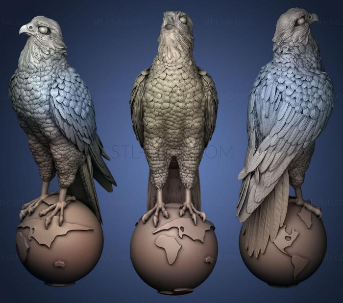 3D model Falcon Globe (STL)